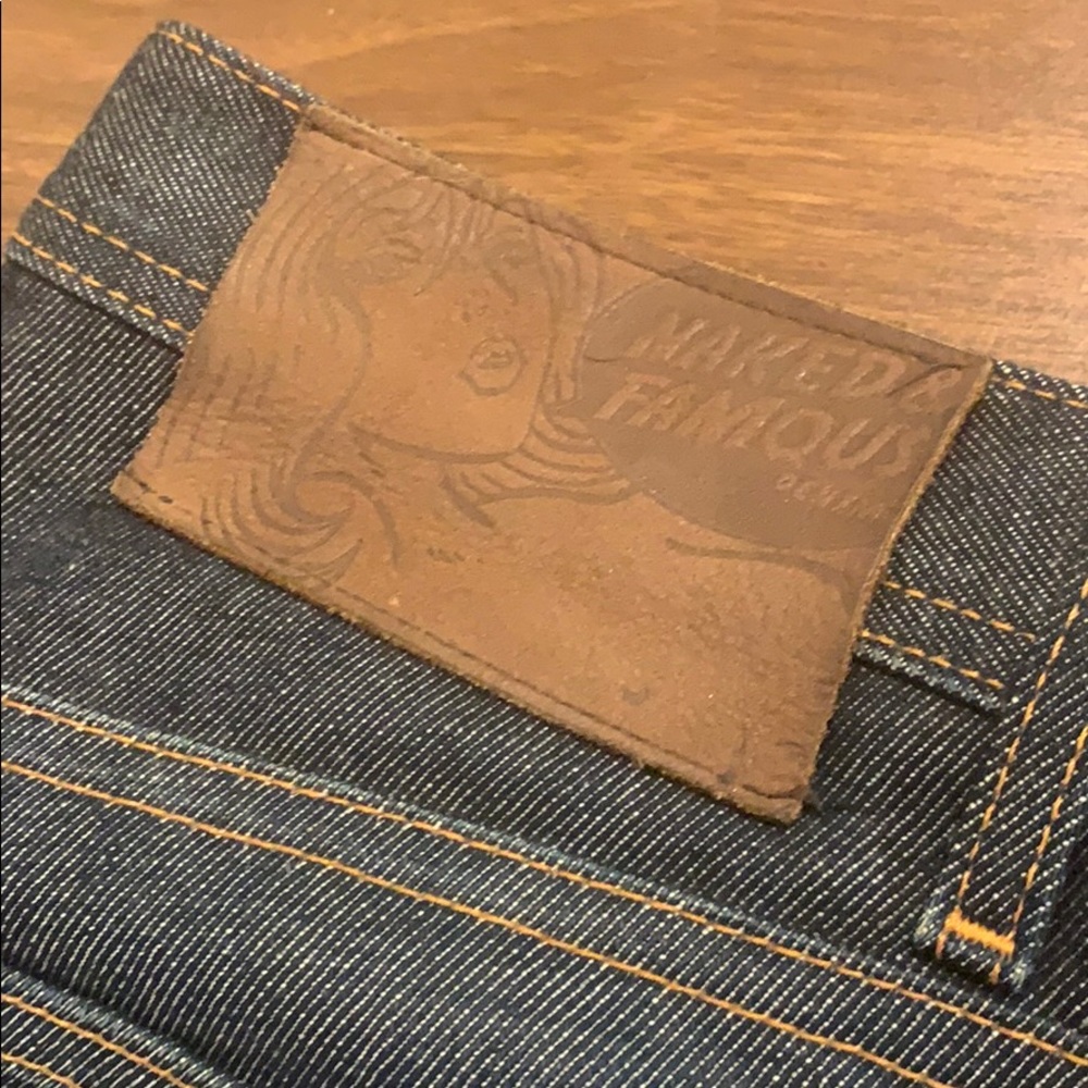 Naked & Famous weird guy raw denim size 30